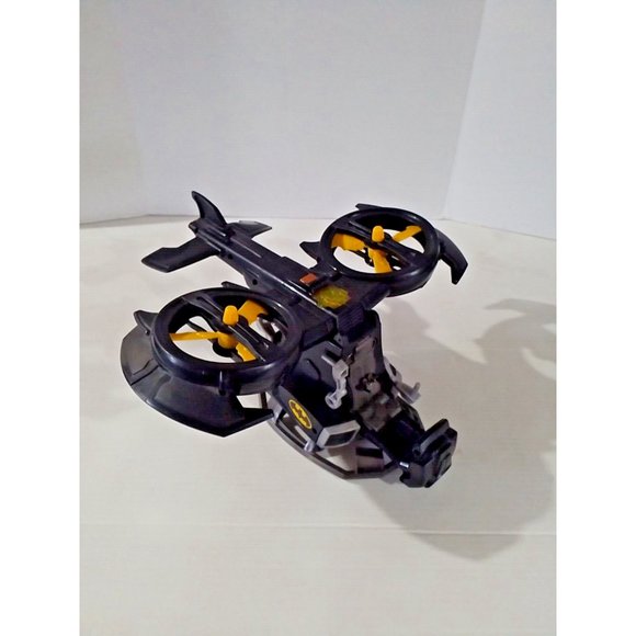 BATMAN DC Comics Batcopter Helicopter Black Battery Operated Toy Sounds Lights - Picture 8 of 16